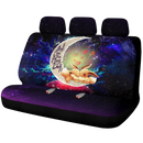 Cute Eevee Pokemon Couple Love You To The Moon Galaxy Premium Custom Car Back Seat Covers Decor Protectors Nearkii