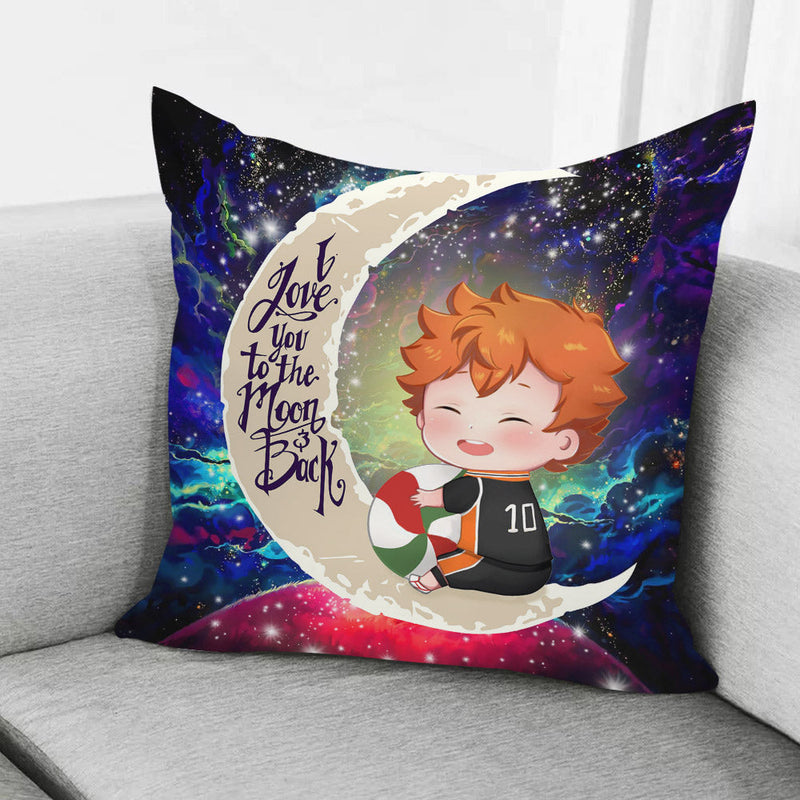 Cute Hinata Haikyuu Love You To The Moon Galaxy Pillowcase Room Decor Nearkii