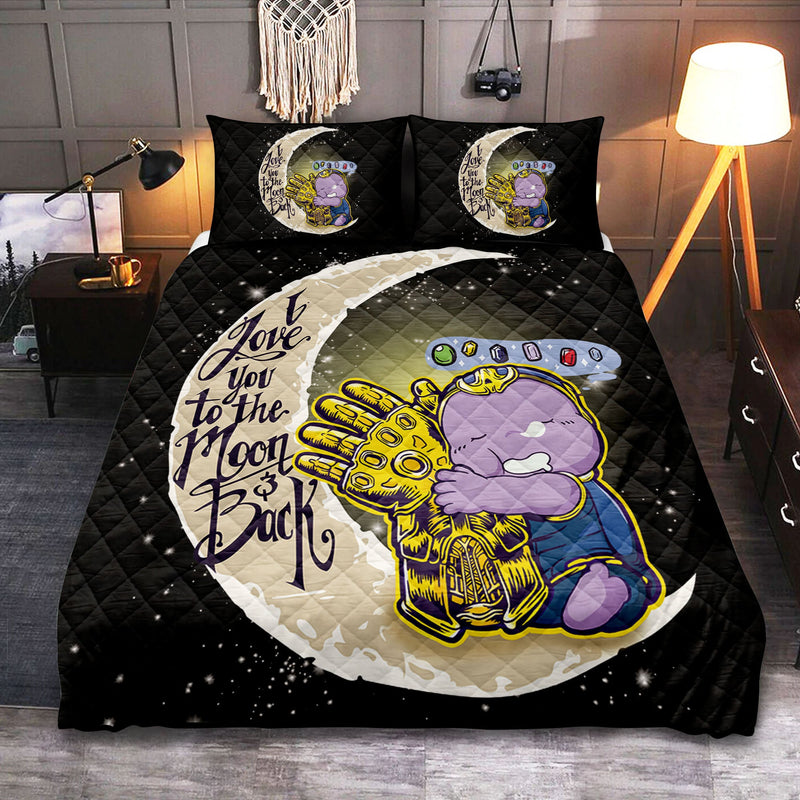 Cute Thanos To The Moon Quilt Bed Sets Nearkii