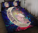 Darling In The Franxx Hiro And Zero Two Love You To The Moon Galaxy Quilt Bed Sets Nearkii