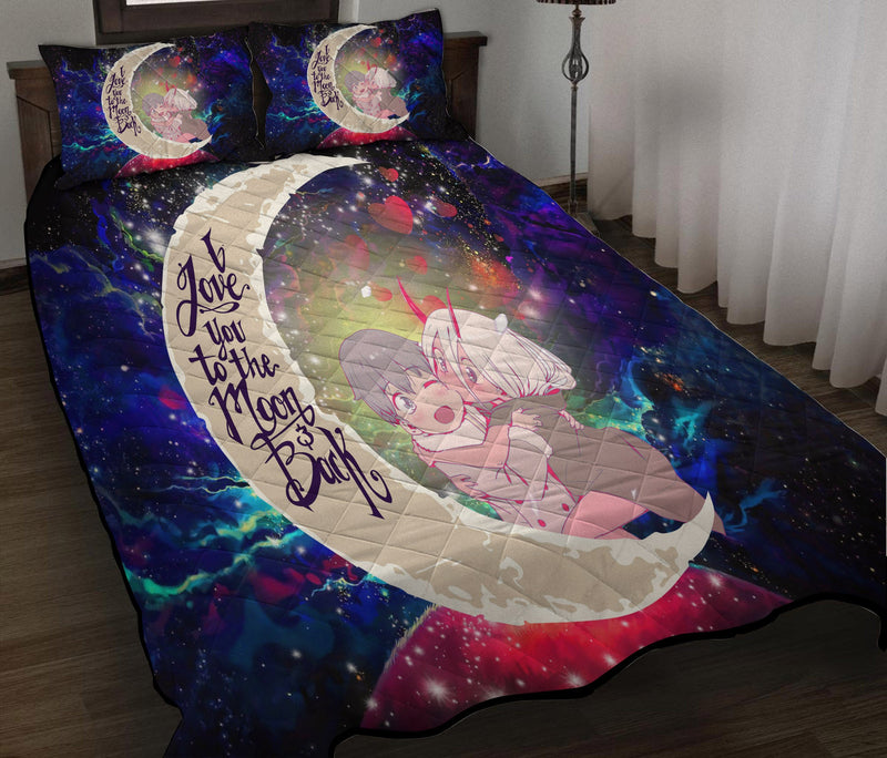 Darling In The Franxx Hiro And Zero Two Love You To The Moon Galaxy Quilt Bed Sets Nearkii