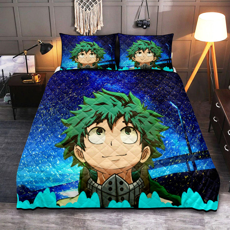 Deku My Hero Academia Anime Quilt Bed Sets Nearkii