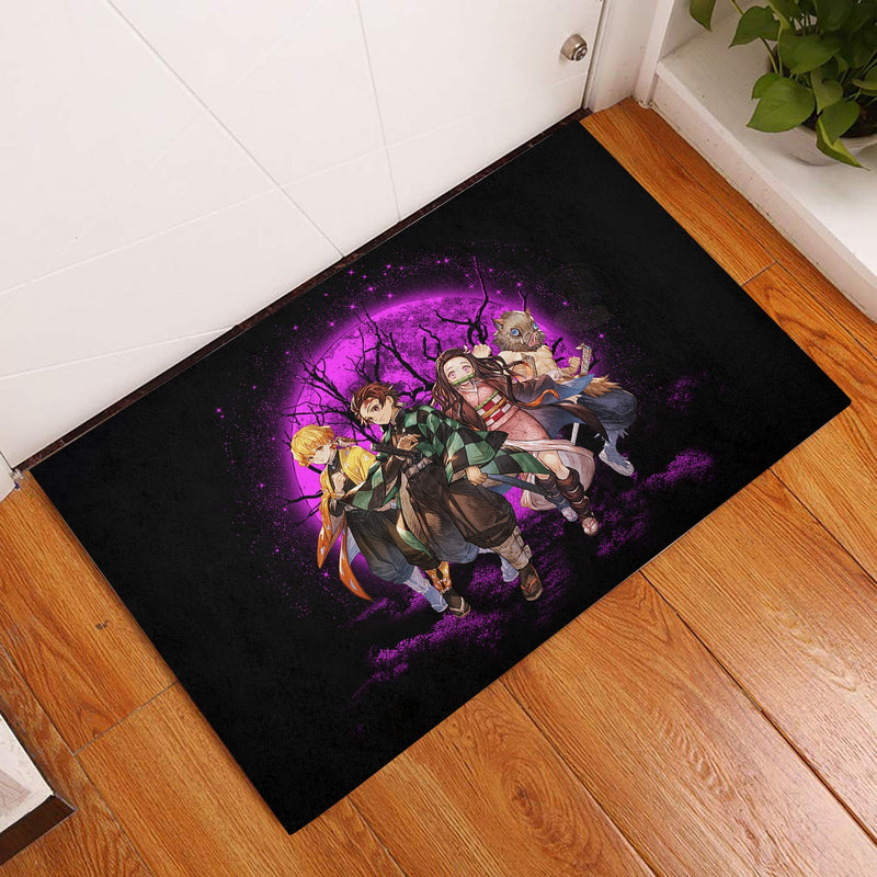 Demon Slayer Team Pink Moonlight Door Mats Home Decor