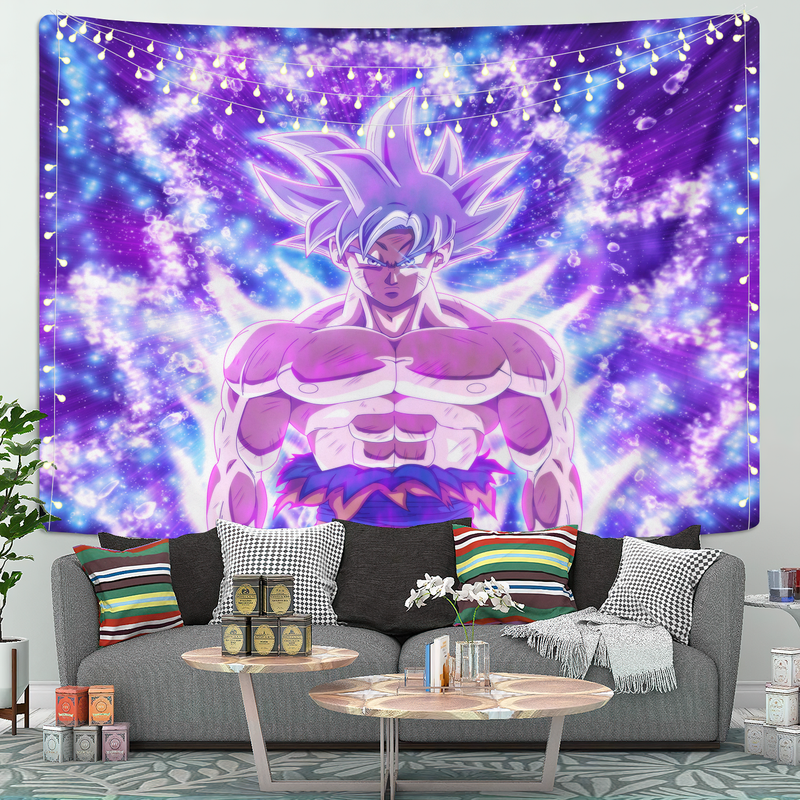 Dragon Ball Goku Ultra Instinct Anime Tapestry Room Decor Nearkii