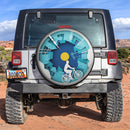 Eco Friendly Bike Cycling City With Buildings Style Car Spare Tire Covers Gift For Campers Nearkii
