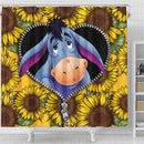 Eeyore Sunflower Zipper Shower Curtain