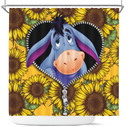 Eeyore Sunflower Zipper Shower Curtain