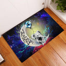 Elephant Love You To The Moon Galaxy Back Doormat Home Decor Nearkii
