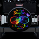 Wonderful Dad Proud Daughter In Heaven Car Spare Tire Covers Gift For Campers Nearkii