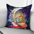 Fox Couple Love You To The Moon Galaxy Pillowcase Room Decor Nearkii