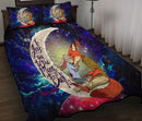 Fox Couple Love You To The Moon Galaxy Quilt Bed Sets Nearkii