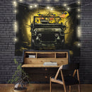 Funny Ducks Drive Jeep Moonlight Halloween Funny Tapestry Room Decor Nearkii