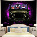 Gengar Pokemon Ghost Jeep Moonlight Halloween Funny Tapestry Room Decor Nearkii