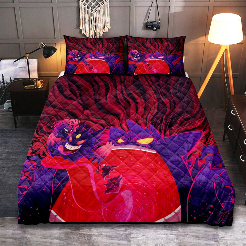 Gengar Pokemon Quilt Bed Sets Nearkii