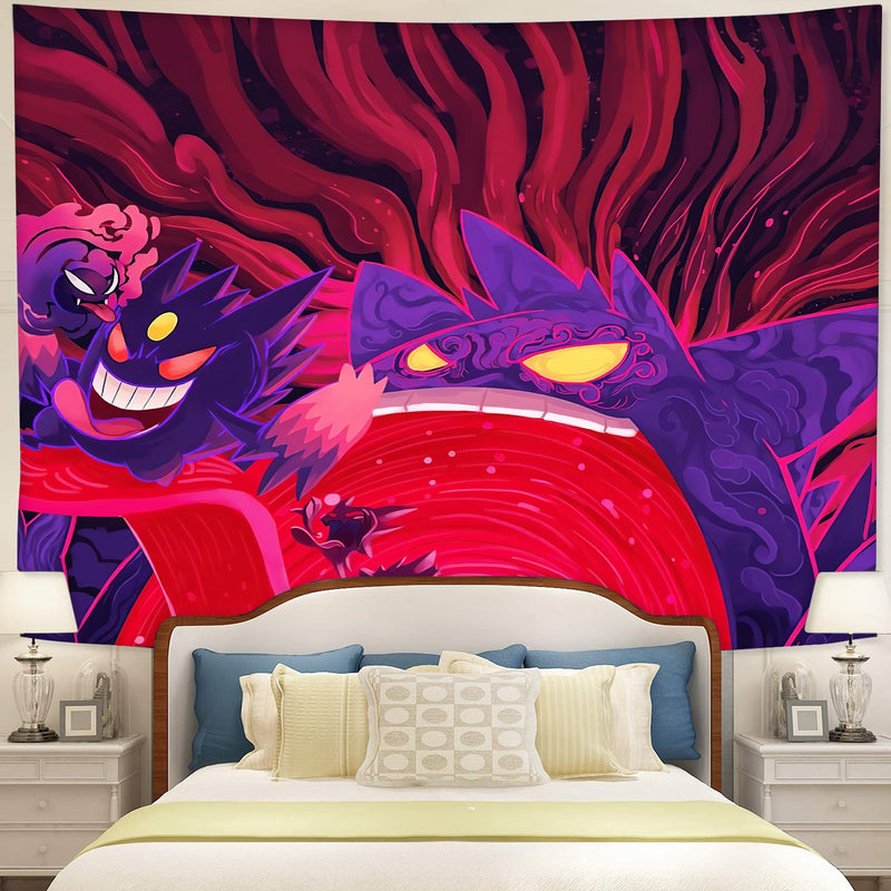 Gengar Pokemon Tapestry Room Decor Nearkii