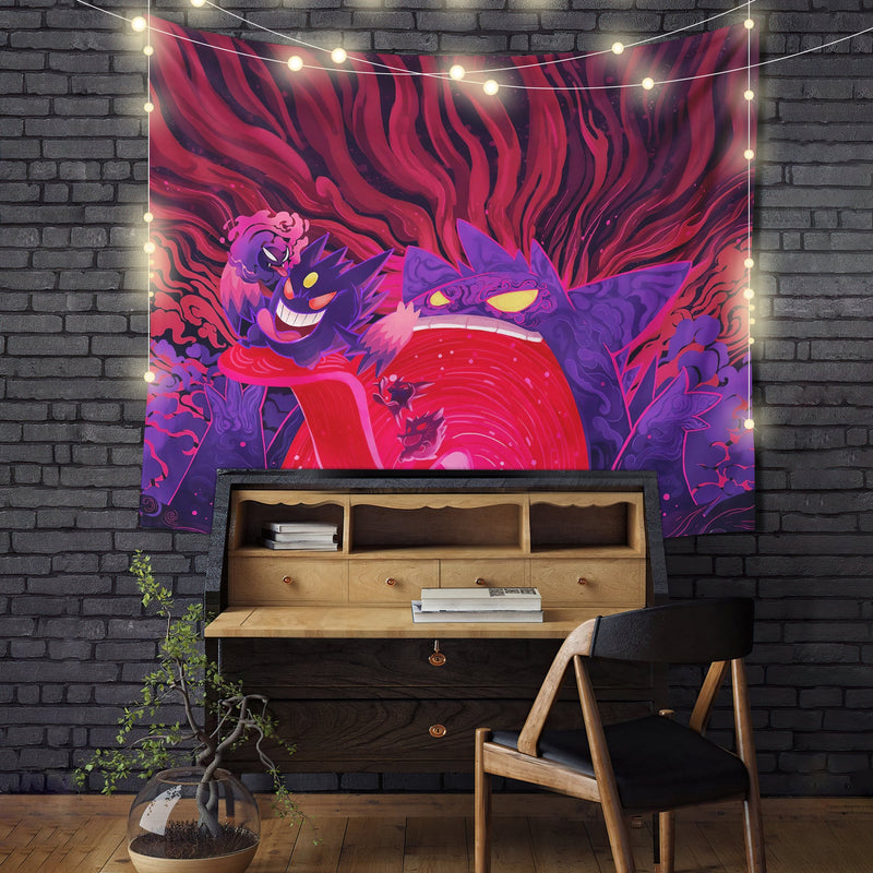 Gengar Pokemon Tapestry Room Decor Nearkii