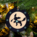 Glaceon Eevee Evolution Pokemon Wood Circle Ornament Perfect Gift For Holiday Nearkii
