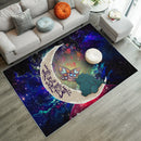 Godzilla Love Love You To The Moon Galaxy Carpet Rug Home Room Decor Nearkii