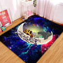 Godzilla Love Mothra Love You To The Moon Galaxy Carpet Rug Home Room Decor Nearkii