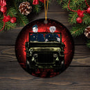 Gojo Geto Jujutsu Kaisen Ride Jeep Halloween Funny Anime Mica Circle Ornament Perfect Gift For Holiday Nearkii