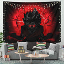 Goku Saiyan Evil Moonlight Tapestry Room Decor Nearkii