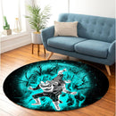 Goku Vegeta Moonlight Round Carpet Rug Bedroom Livingroom Home Decor Nearkii