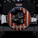 Grey Jeep American Flag Car Spare Tire Covers Gift For Campers Nearkii