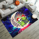 Grinch And Jack Nightmare Before Christmas Love You To The Moon Galaxy Rug Carpet Rug Home Room Decor Nearkii
