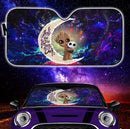 Groot Hold Jack Skelington Love You To The Moon Galaxy Car Auto Sunshades Nearkii
