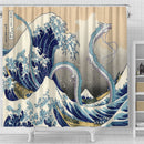 Haku Dragon Ghibli Studio Spirited Away The Great Wave Japan Shower Curtain
