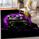 Halloween Nightmare Before Christmas Ride Jeep Funny Anime Moonlight Rug Carpet Rug Home Room Decor Nearkii