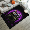 Halloween Nightmare Before Christmas Ride Jeep Funny Anime Moonlight Rug Carpet Rug Home Room Decor Nearkii