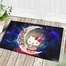 Hello Kitty Love You To The Moon Galaxy Back Doormat Home Decor Nearkii