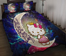 Hello Kitty Love You To The Moon Galaxy Quilt Bed Sets Nearkii