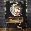Hello Kitty Love You To The Moon Tapestry Room Decor Nearkii