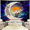 Hinata Haikyuu Moon And Back Galaxy Tapestry Room Decor Nearkii
