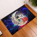 Inuyasha Love You To The Moon Galaxy Back Doormat Home Decor Nearkii