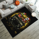 Jack Nightmare Before Christmas And Grinch Ride Jeep Funny Anime Moonlight Rug Carpet Rug Home Room Decor Nearkii