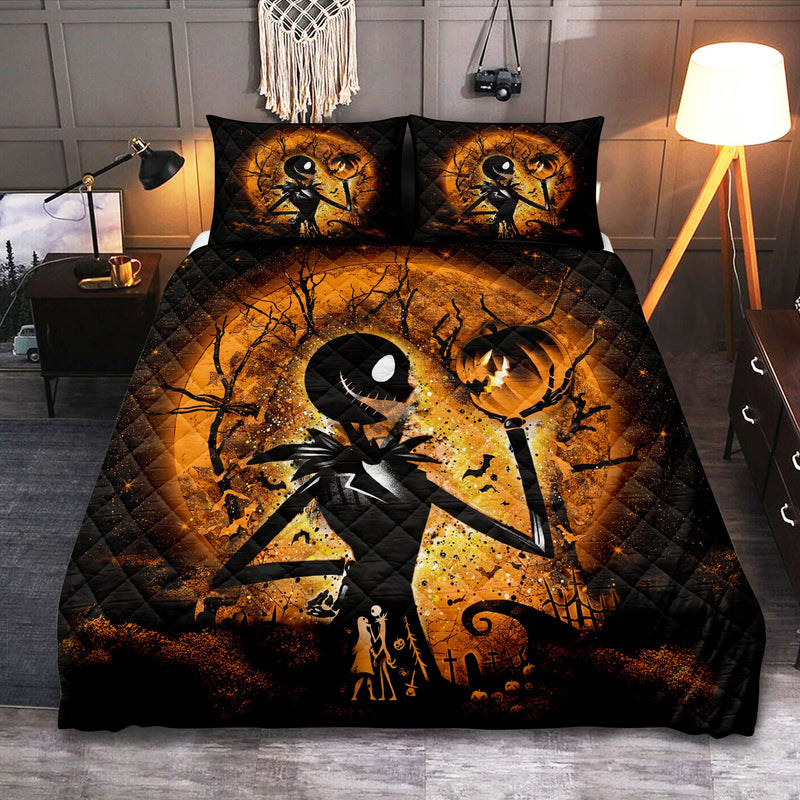 Jack Skellington Nightmare Before Christmas Moonlight Quilt Bed Sets Nearkii