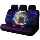 Jack And Sally Nightmare Before Christmas Love You To The Moon Galaxy Premium Custom Car Back Seat Covers Decor Protectors Nearkii