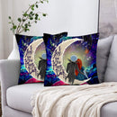 Jack And Sally Nightmare Before Christmas Love You To The Moon Galaxy Pillowcase Room Decor Nearkii