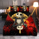 Jack Nightmare Before Christmas Moon Zipper Quilt Bed Sets Nearkii