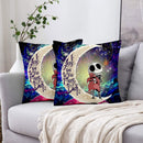 Jack Skellington Nightmare Before Christmas Love You To The Moon Galaxy Pillowcase Room Decor Nearkii