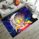 Jirachi Pokemon Love You To The Moon Galaxy Rug Carpet Rug Home Room Decor Nearkii