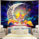 Jirachi Pokemon Love You To The Moon Galaxy Tapestry Room Decor Nearkii