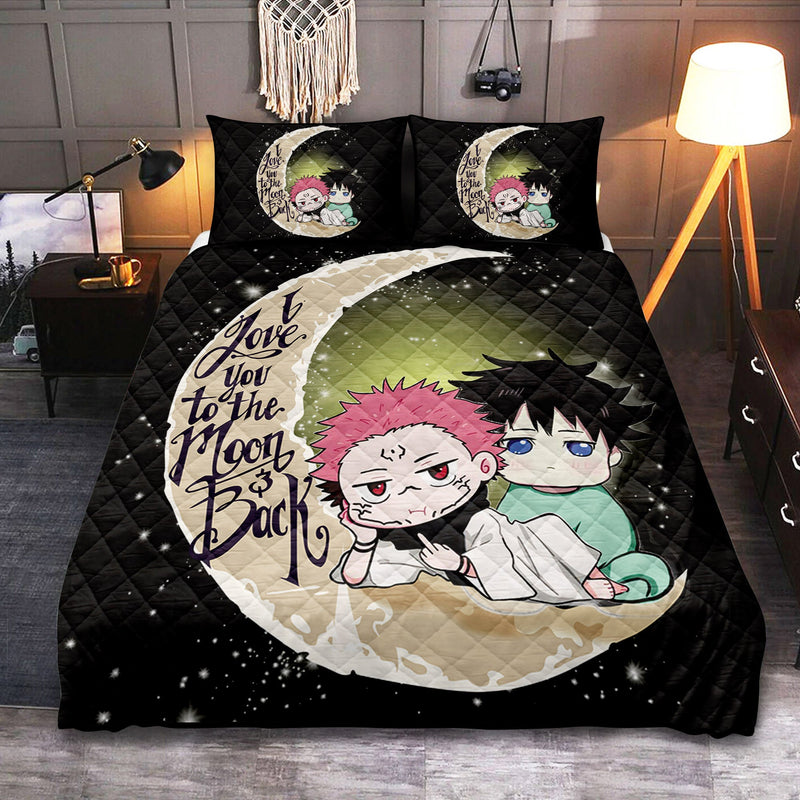 Jujutsu Kaisen Megumi Sukuna Chibi Cute Anime Quilt Bed Sets Nearkii