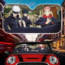 Jujutsu Kaisen Anime Team Driving Gojo Car Auto Sun Shades Windshield Accessories Decor Gift Nearkii