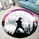Kakashi Moon Night Round Carpet Rug Bedroom Livingroom Home Decor Nearkii