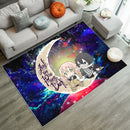 Kanroji And Kaburamaru Demon Slayer Love You To The Moon Galaxy Rug Carpet Rug Home Room Decor Nearkii