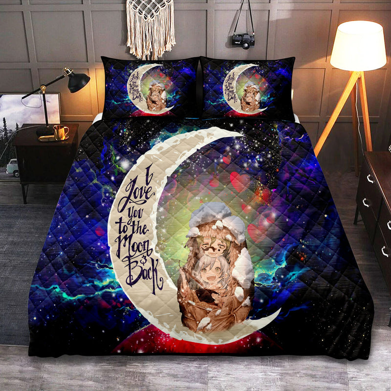 Kimtsu No Yaiba Love You To The Moon Galaxy Quilt Bed Sets Nearkii